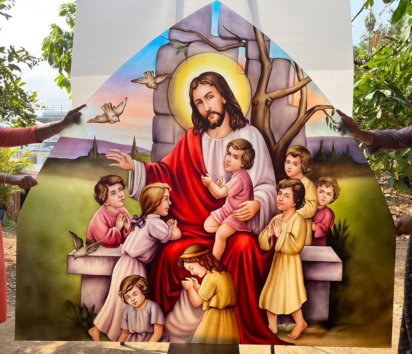 Fiberglass unbreakable painting, custom shapes